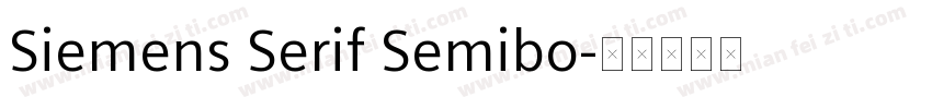 Siemens Serif Semibo字体转换